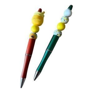 Handmade Hunny/Floral Silicone Bead Pen